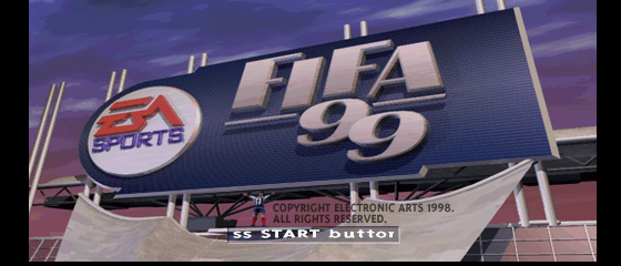 FIFA Soccer 99 Title Screen